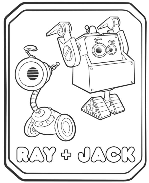 Print ray jack 2 kleurplaat